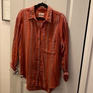 Aritzia Button Up Linen Shirt